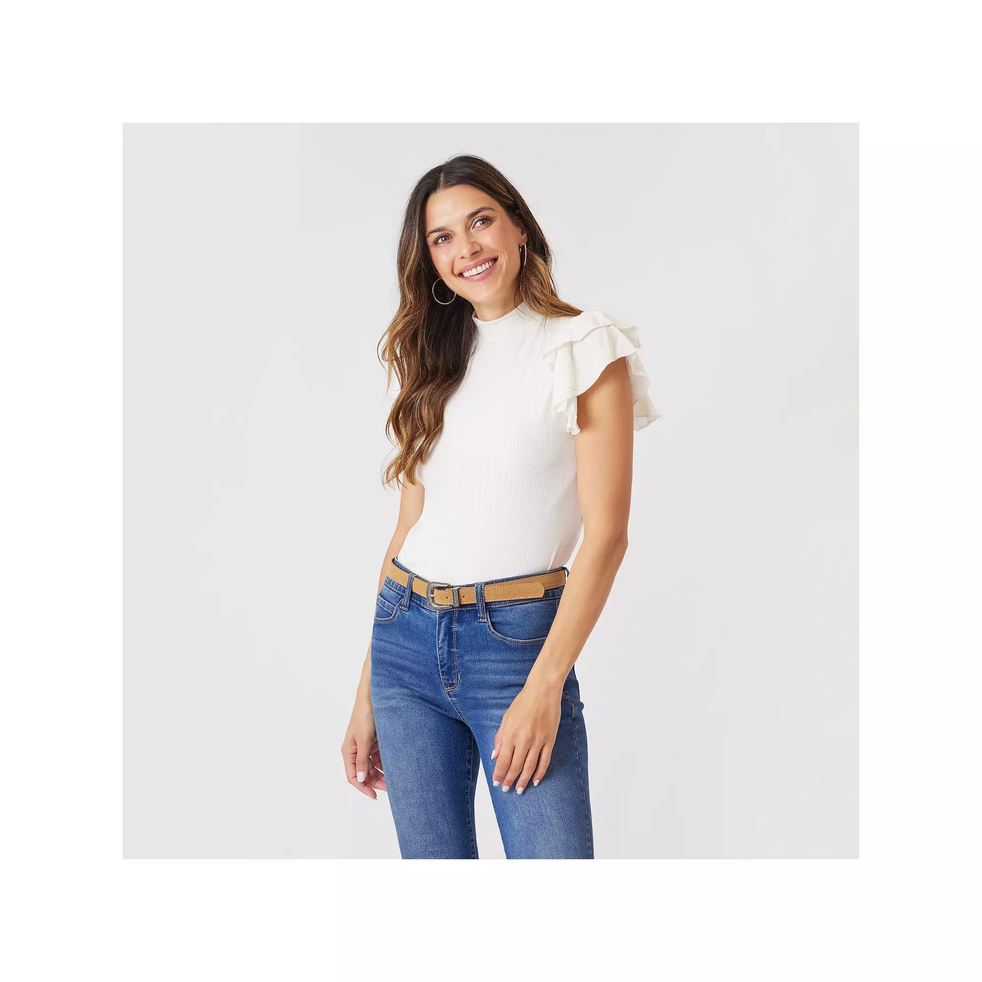 Womens Angels Forever Young Reese Mock Neck Top Product Image