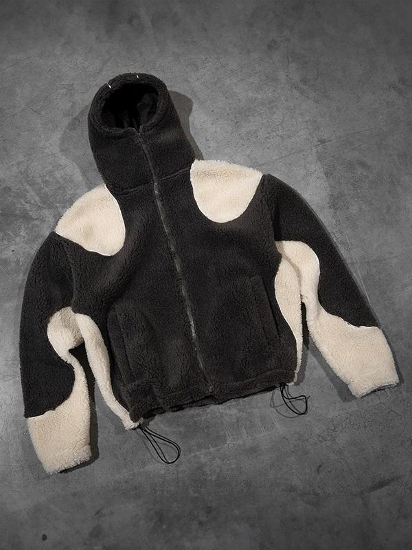 Polar Fleece Oversized Long Sleeve Hoodie Product Image