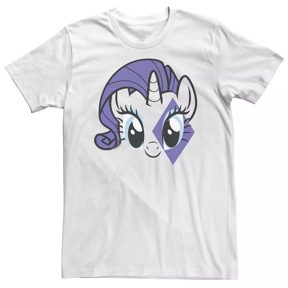 Big & Tall My Little Pony: Friendship Is Magic Rarity Big Face Tee, Men's, Size: 4XL, White Product Image