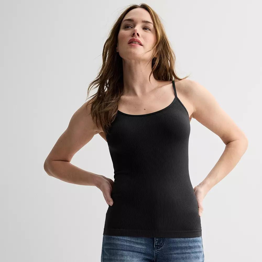 Womens Apt. 9 Ribbed Seamless Camisole Maddie Purple Product Image