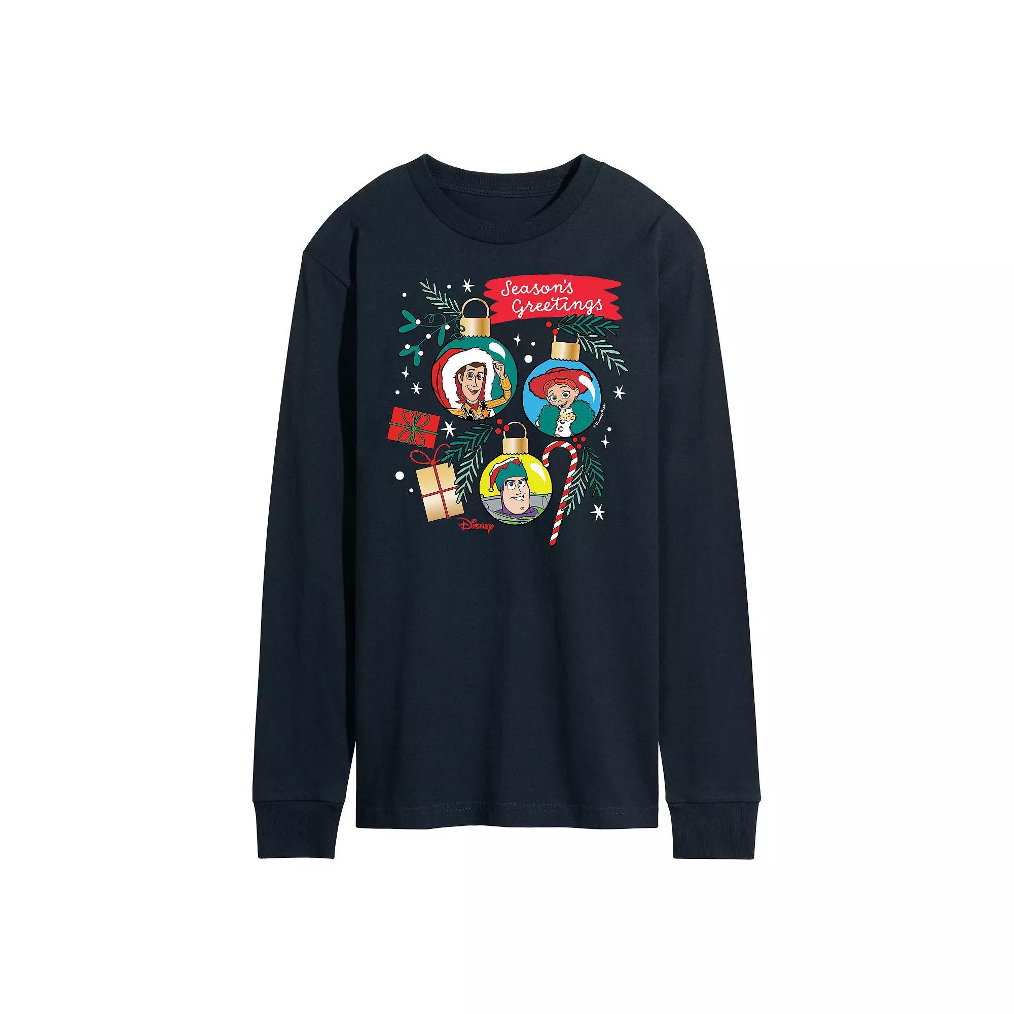 Disney / Pixars Toy Story 4 Mens Seasons Greetings Long Sleeve Graphic Tee Product Image