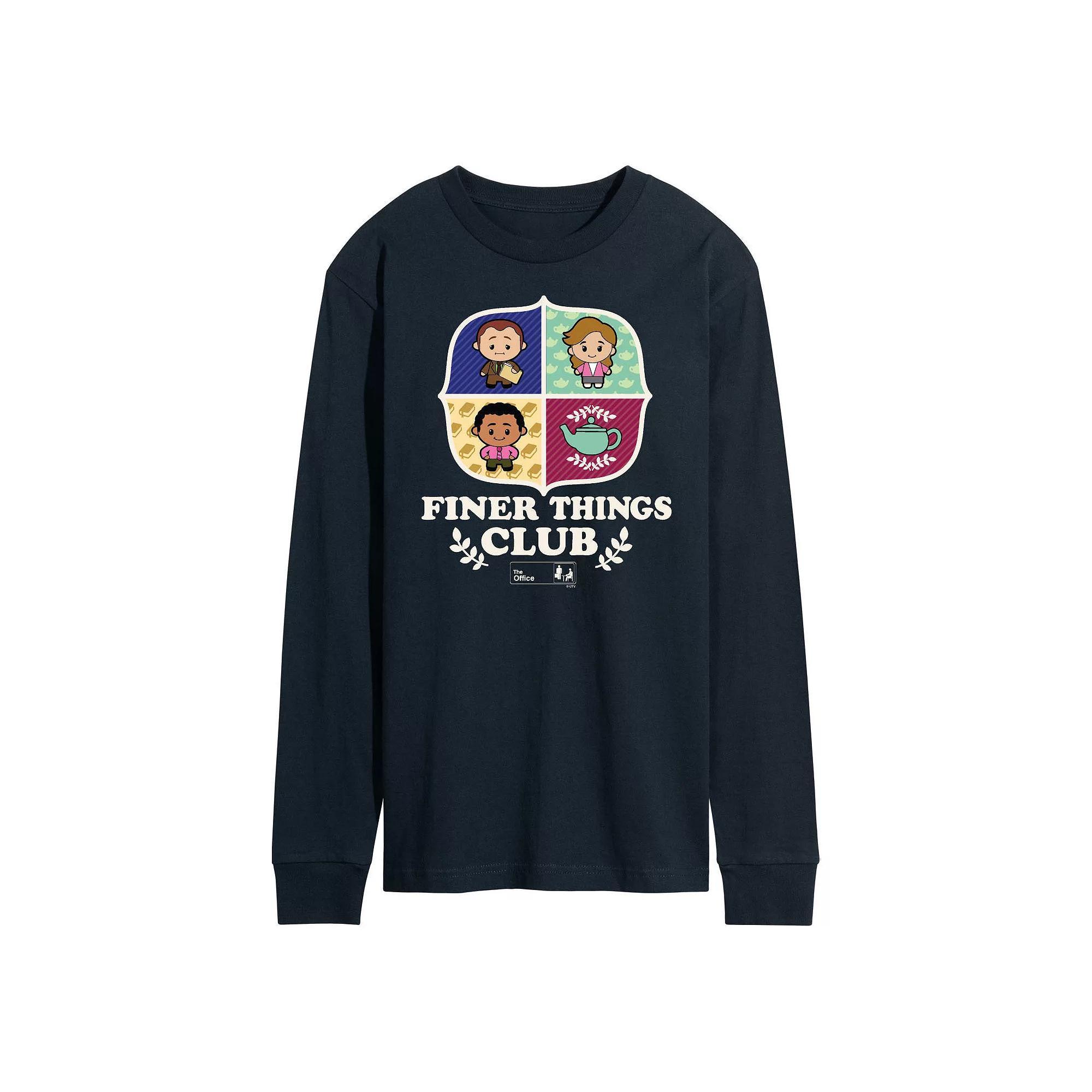 Mens The Office Finer Things Long Sleeve Blue Product Image