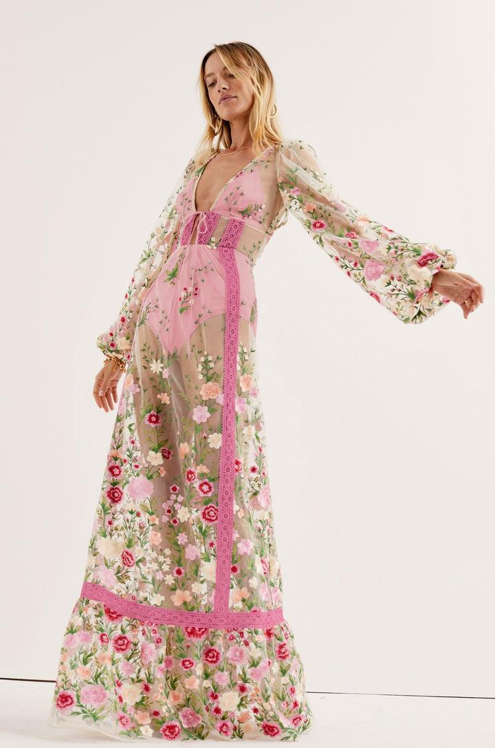 Luna Maxi Dress — Pink Product Image