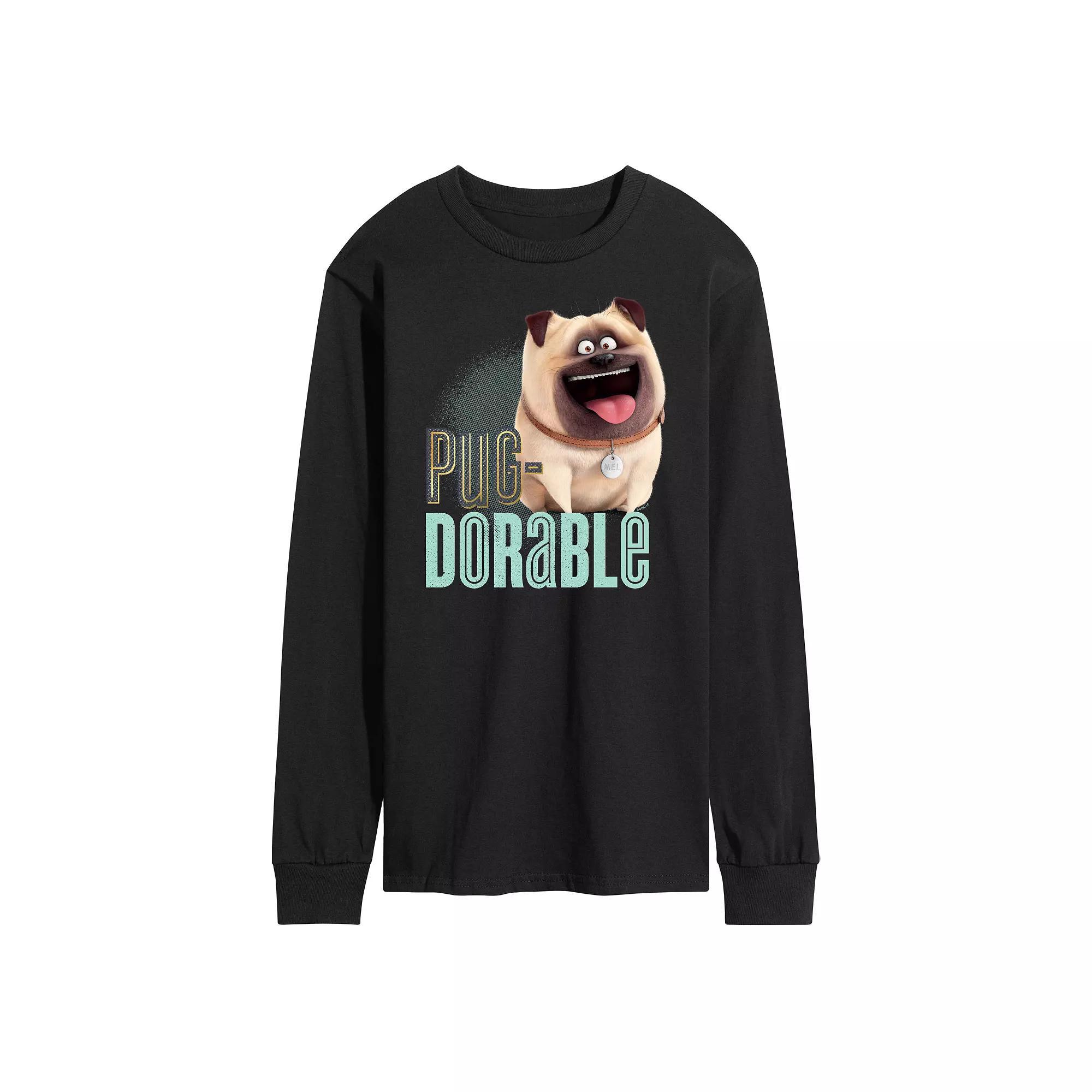 Mens The Secret Life of Pets Pug-Dorable Graphic Tee Product Image