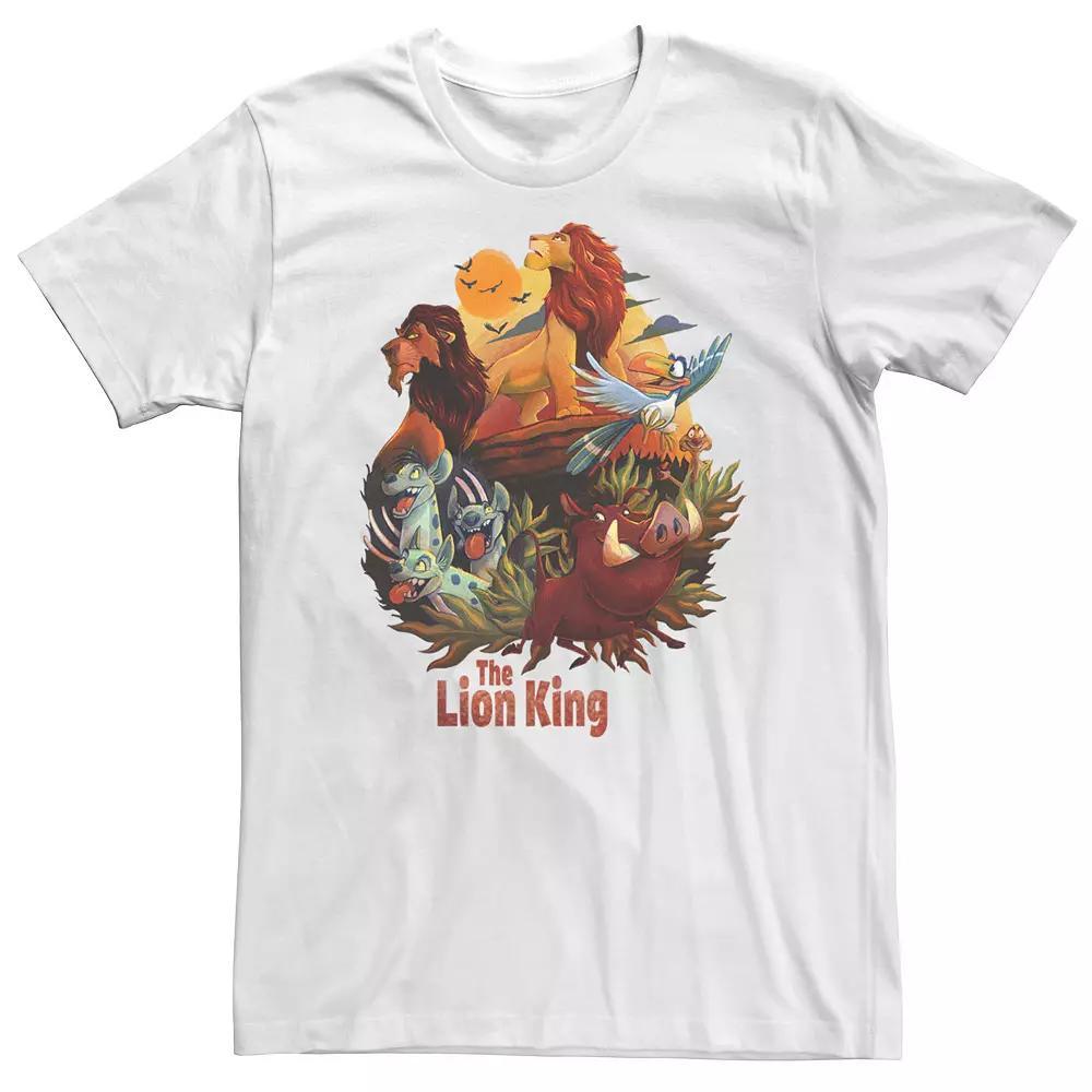 Disney's The Lion King Big & Tall Main Cast Poster Tee, Men's, Size: 3XL, White Product Image