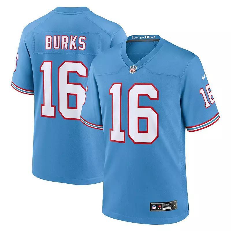 Men's Nike Treylon Burks Light Blue Tennessee Titans Oilers Throwback Alternate Game Player Jersey, Size: 3XL Product Image