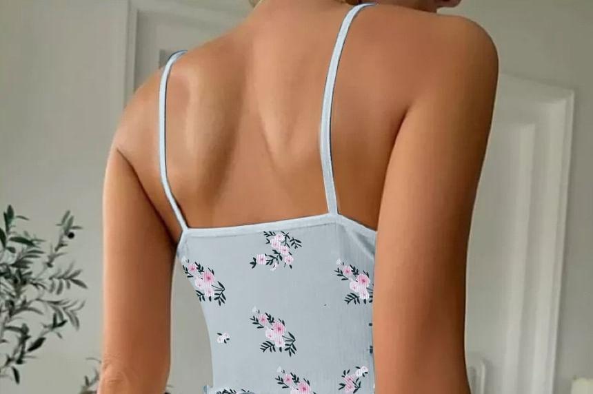 Floral Print Pajama Set Product Image