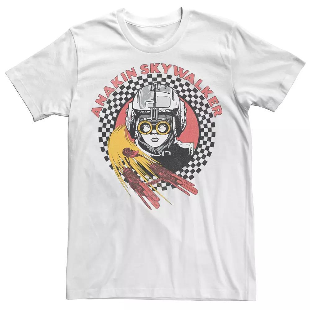 Men's Star Wars Anakin Pod Racer Portrait Tee, Size: XS, White Product Image