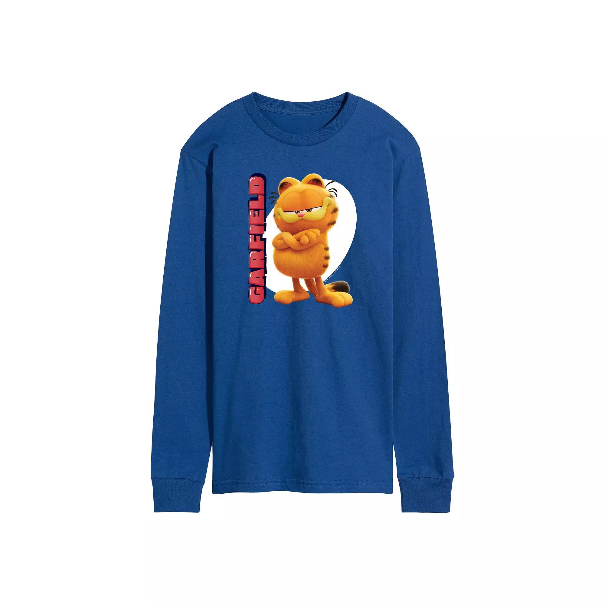 Mens Garfield The Movie Long Sleeve Graphic Tee Product Image