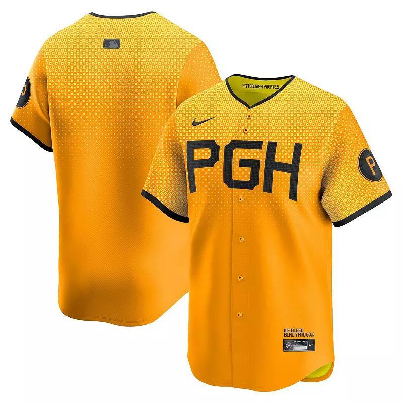 Men's Nike Roberto Clemente Gold Pittsburgh Pirates City Connect Limited Player Jersey, Size: Small Product Image