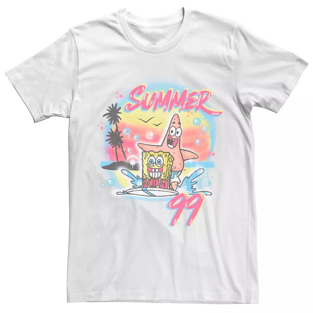 Men's SpongeBob Patrick Summer 99 Surfing Tee, Size: XL, White Product Image