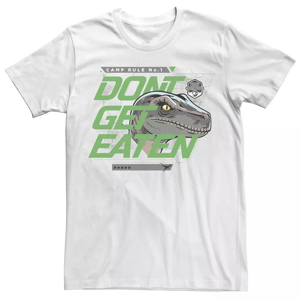 Men's Jurassic World: Camp Cretaceous Rule 1 Don't Get Eaten Tee, Size: 3XL, White Product Image