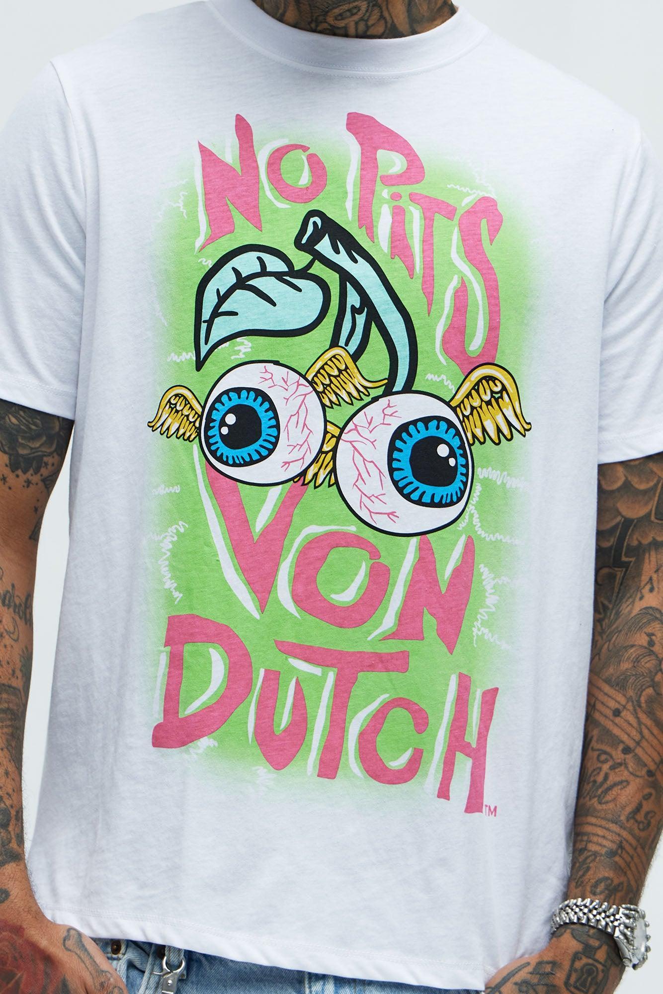 Von Dutch No Pits Short Sleeve Tee - White Product Image