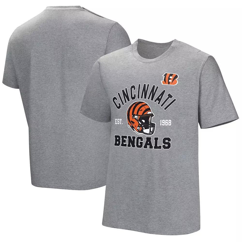 Men's  Gray Cincinnati Bengals Tackle Adaptive T-Shirt, Size: 2XL, Grey Product Image