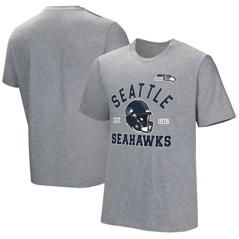 Men's  Gray Seattle Seahawks Tackle Adaptive T-Shirt, Size: Large, Grey Product Image