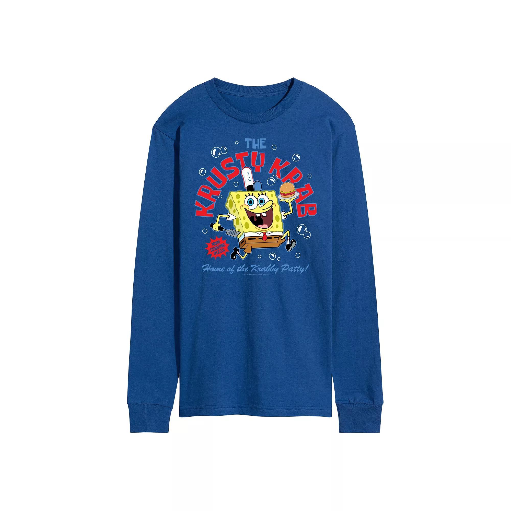 Mens Nickelodeon SpongeBob Squarepants Krusty Krab Long Sleeve Product Image