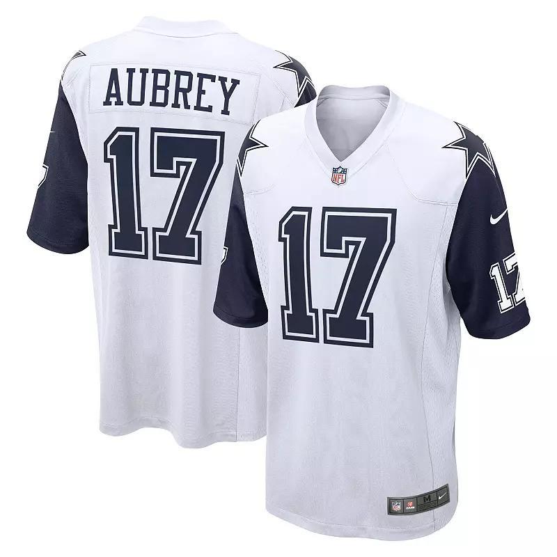 Men's Nike Brandon Aubrey White Dallas Cowboys Game Jersey, Size: Large Product Image