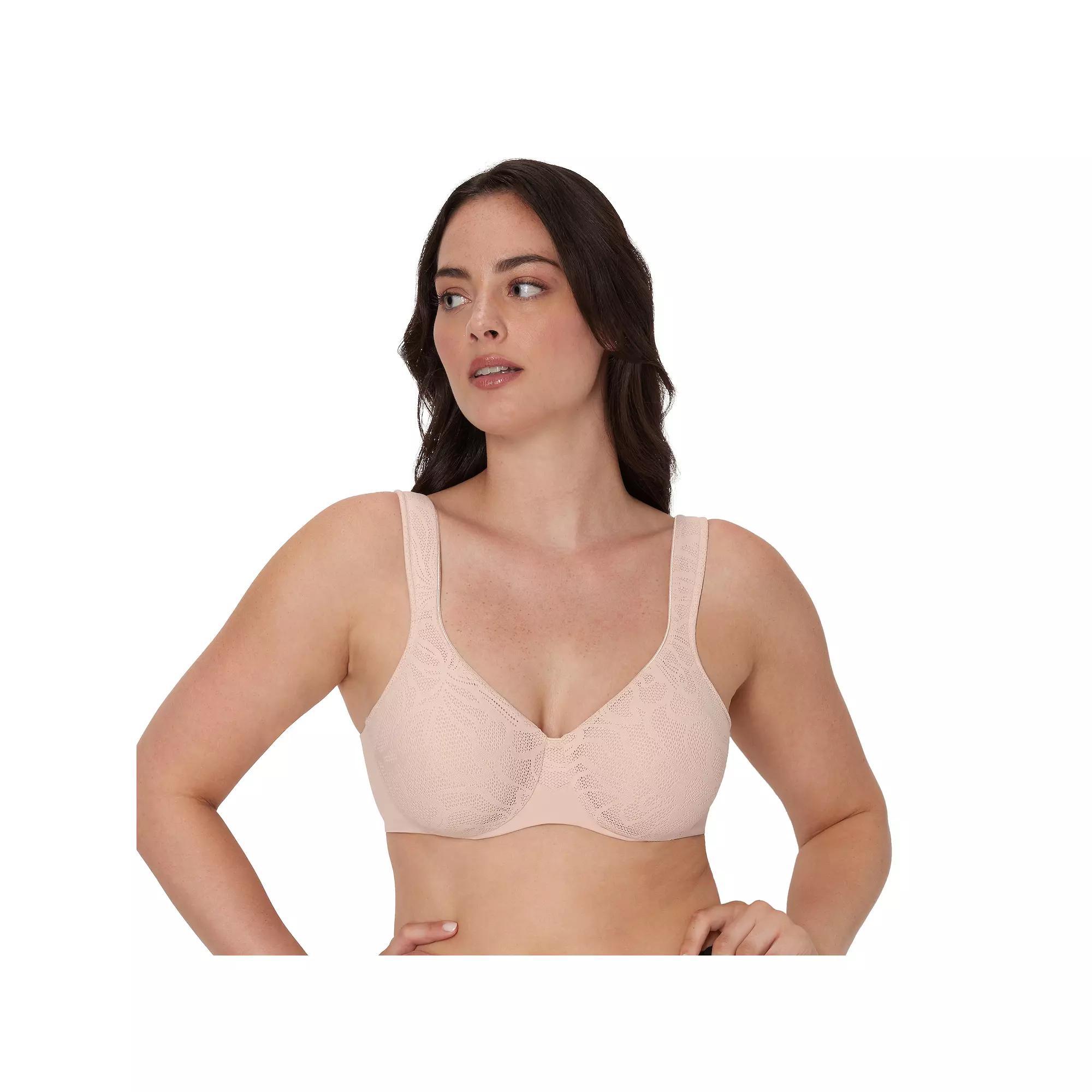 Bali®'s Coolest Smoothing Underwire Minimizer Bra DF4584, Women's, Size: 38 C, Sandshell Lace Product Image