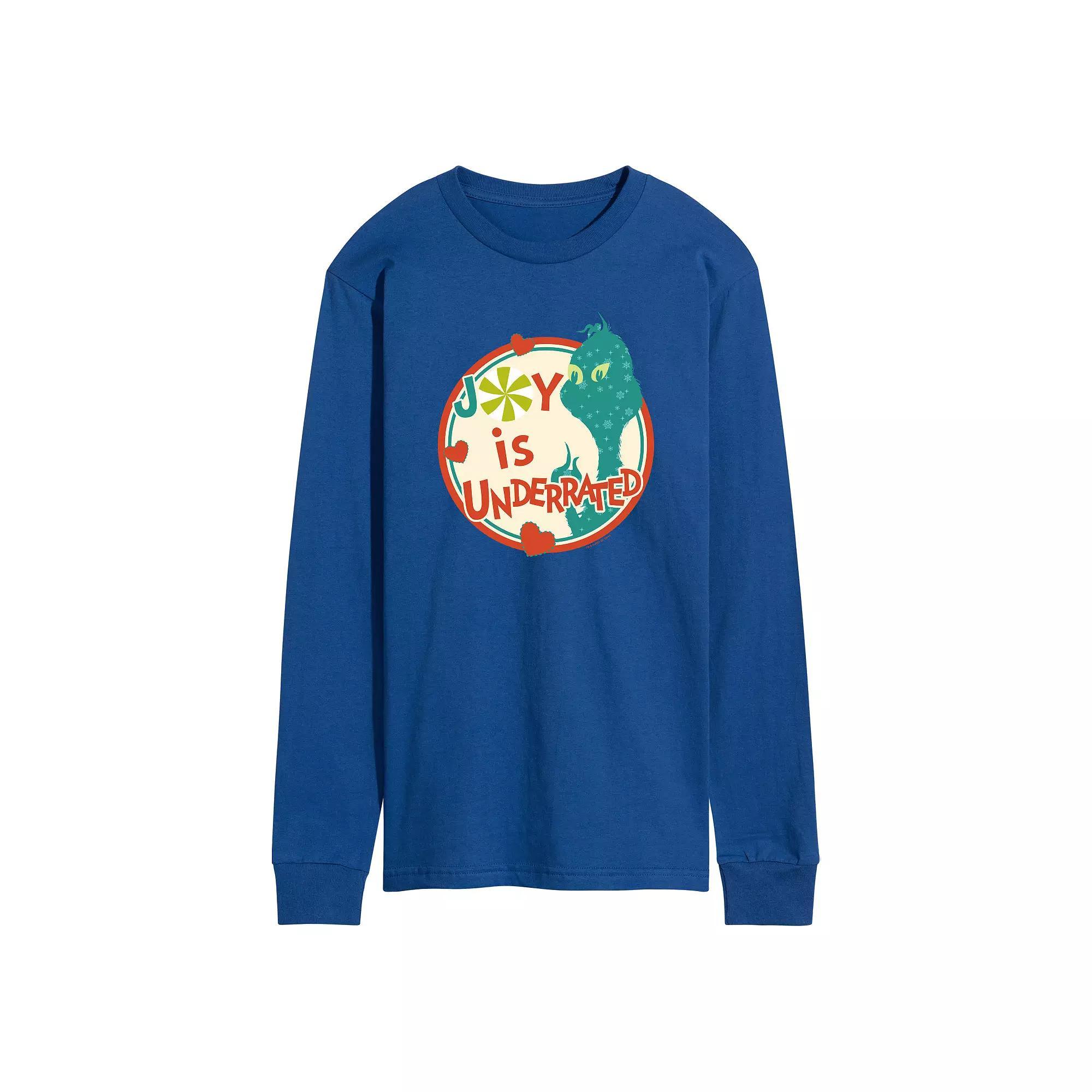 Mens Dr. Seuss The Grinch Joy Is Underrated Long Sleeve Graphic Tee Product Image