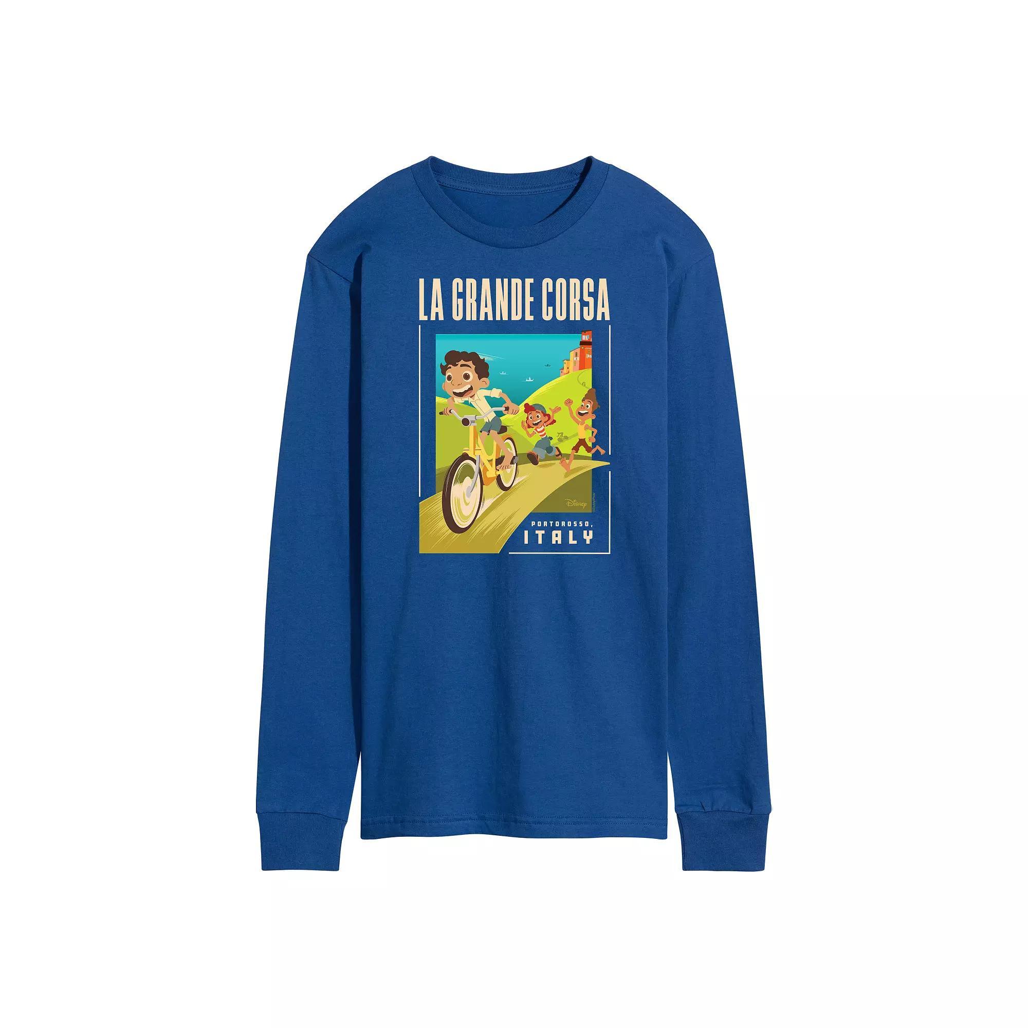 Disneys Luca Mens La Grande Long Sleeve Graphic Tee Product Image