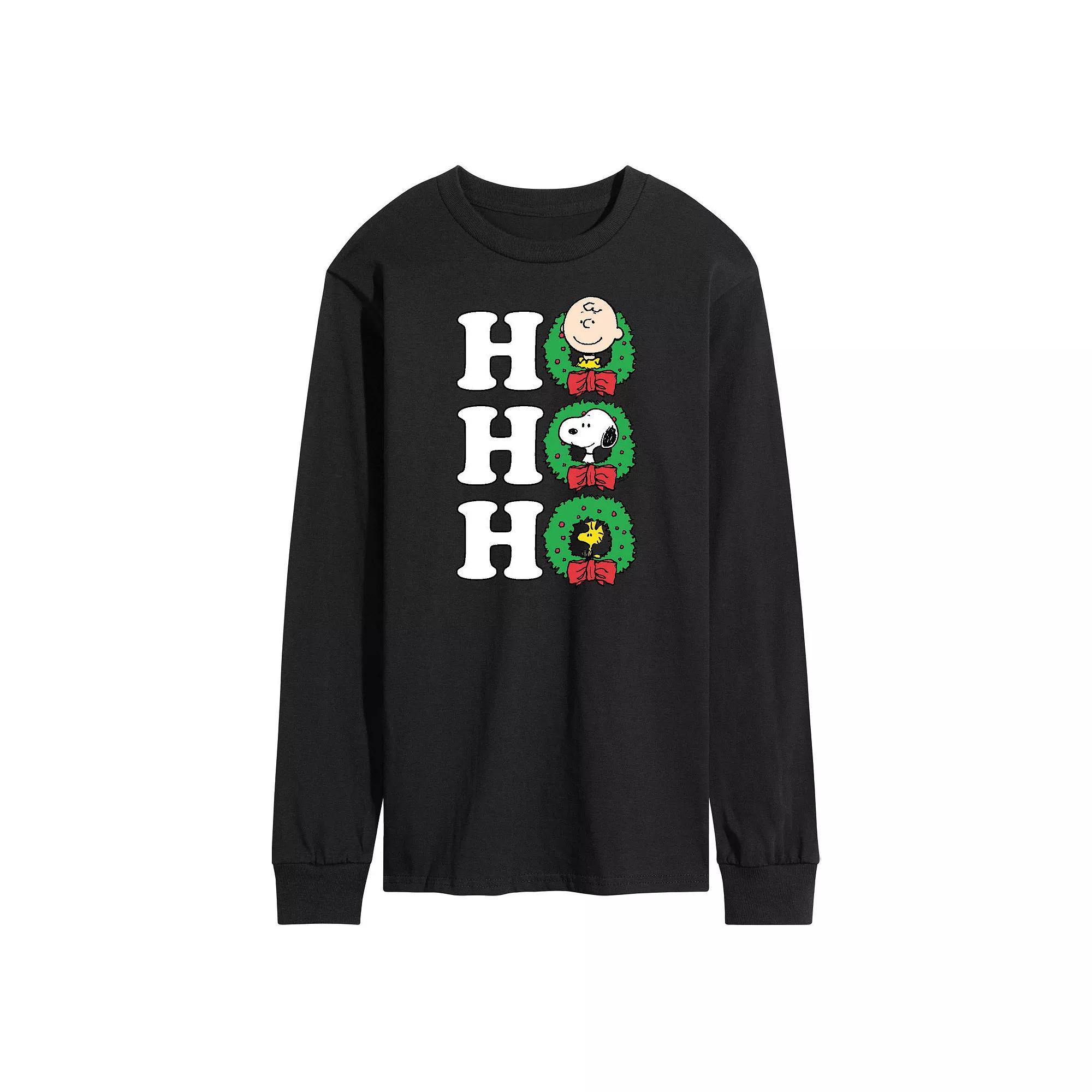Mens Peanuts Ho Ho Ho Long Sleeve Tee Product Image