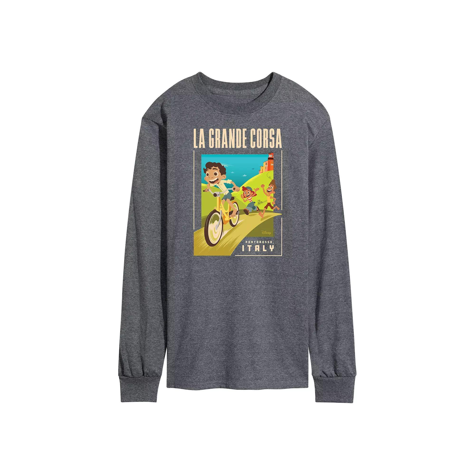 Disneys Luca Mens La Grande Long Sleeve Graphic Tee Product Image