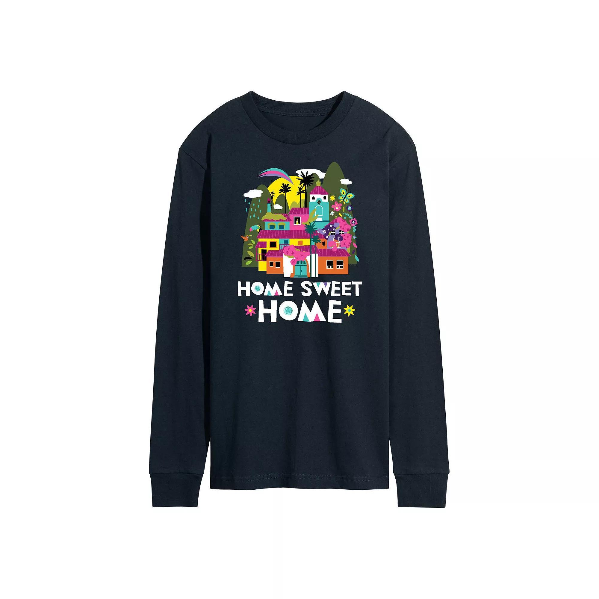 Disneys Encanto Mens Home Sweet Home Long Sleeve Graphic Tee Blue Product Image