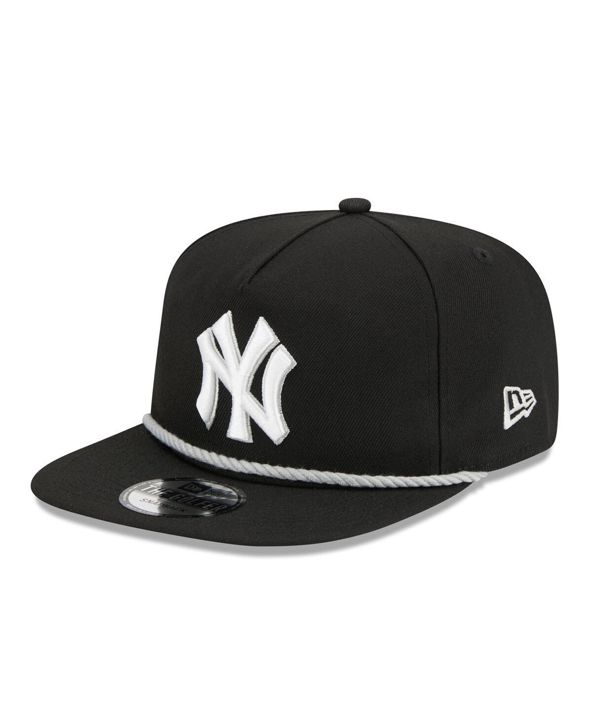 Men's New Era Black New York Yankees Branch Golfer Snapback Hat Product Image