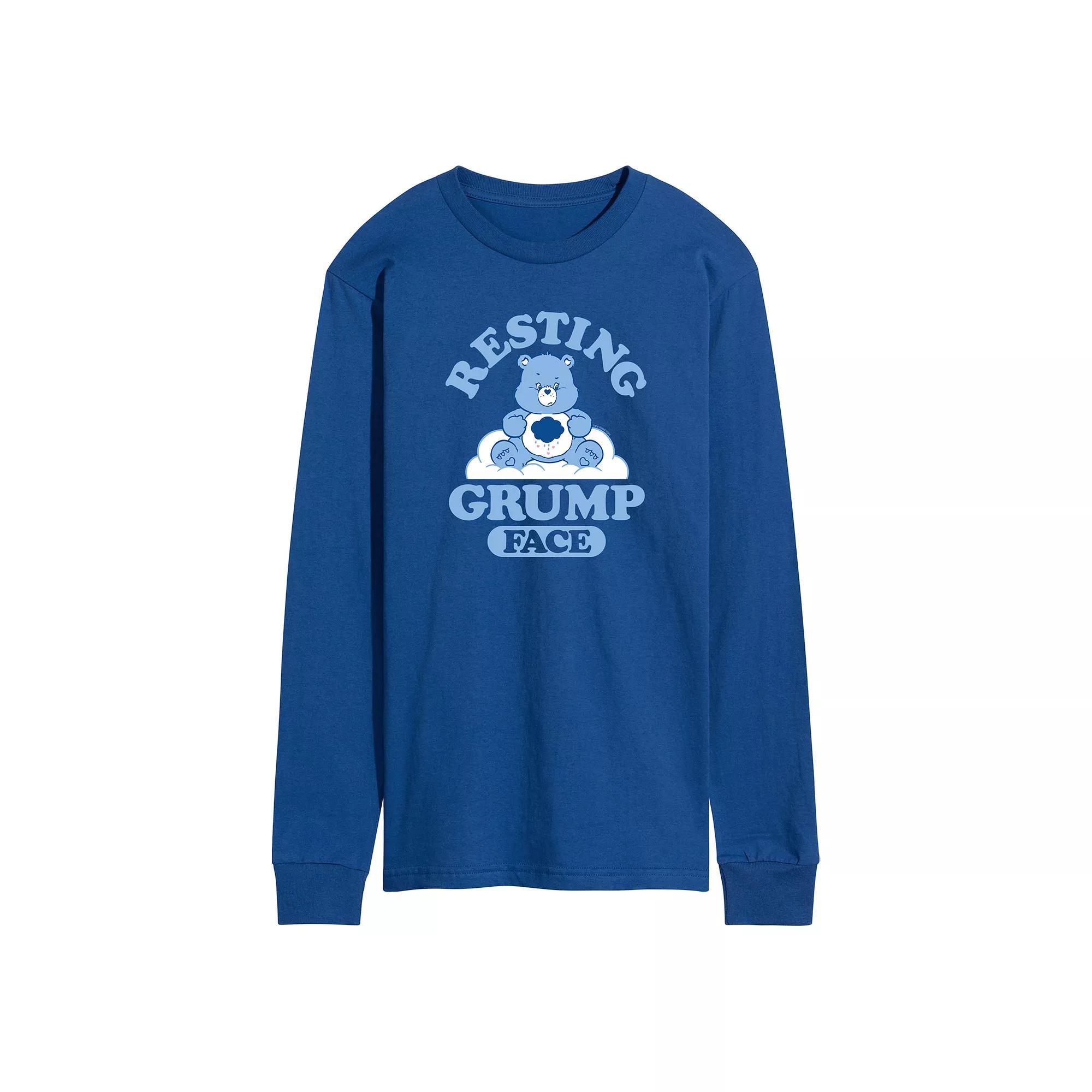 Mens Garfield Repeated Long Sleeve Graphic Tee Heather Grey Product Image