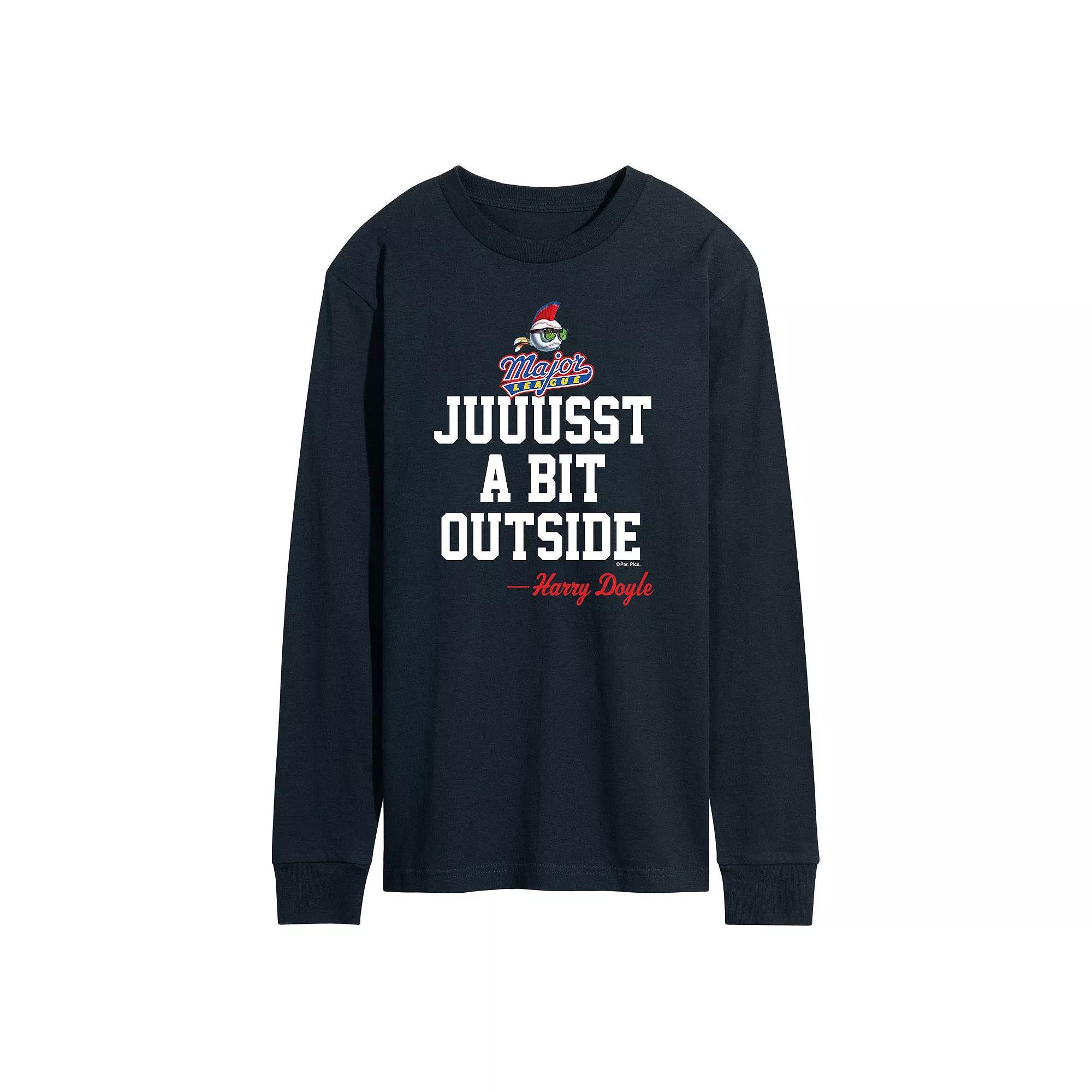 Mens Major League Long Sleeve Graphic Tee Blue Product Image