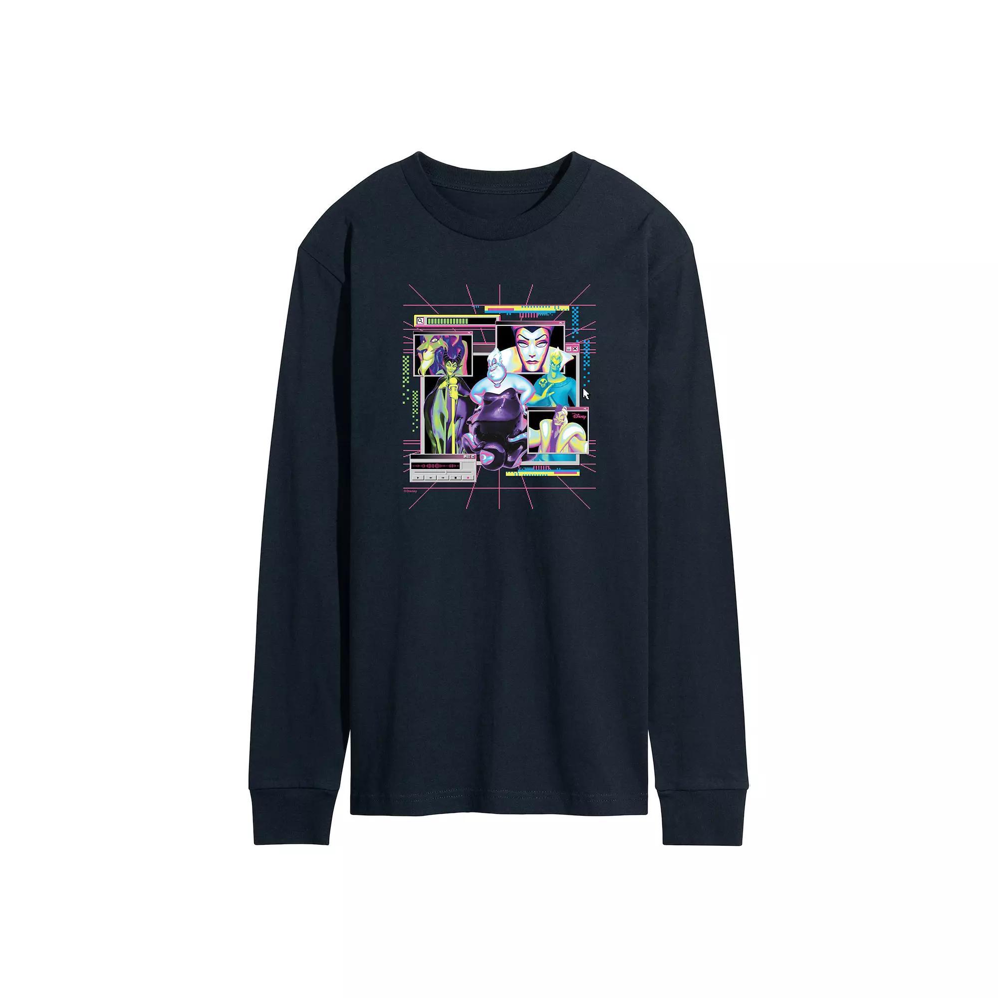 Mens Garfield Repeated Long Sleeve Graphic Tee Heather Grey Product Image
