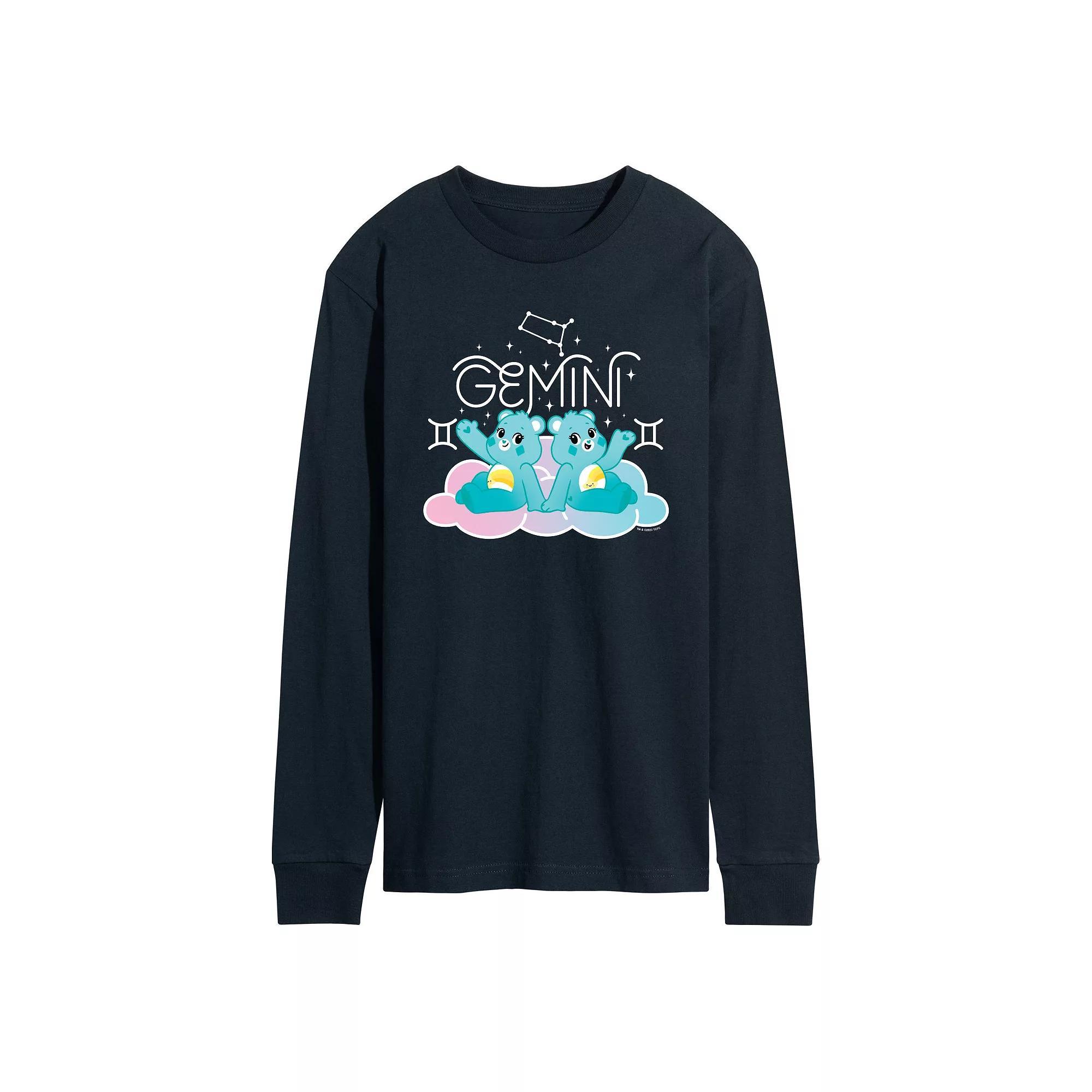 Mens Care Bears Gemini Long Sleeve Graphic Tee Product Image