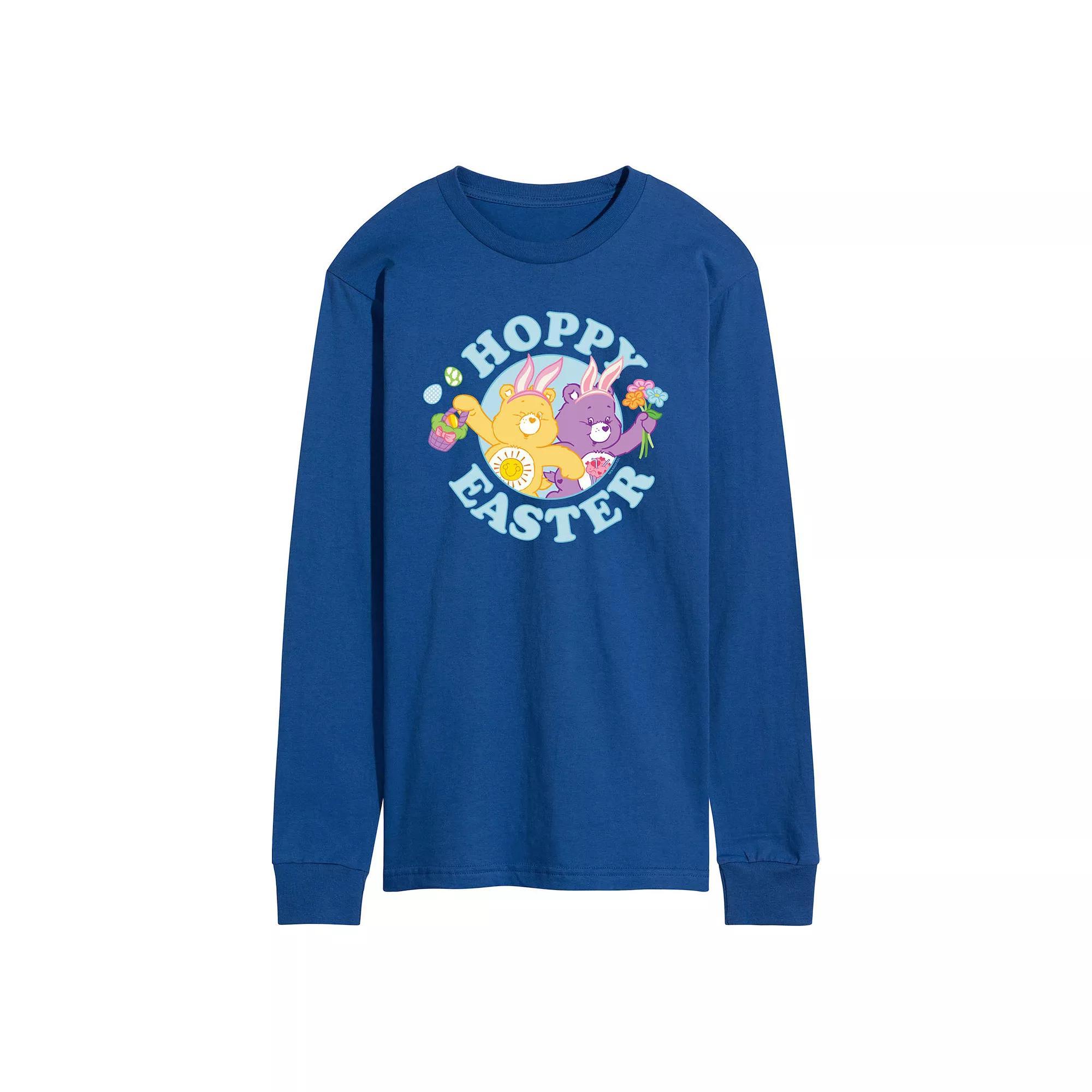 Mens Care Bears Hoppy Easter Long Sleeve Graphic Tee Product Image