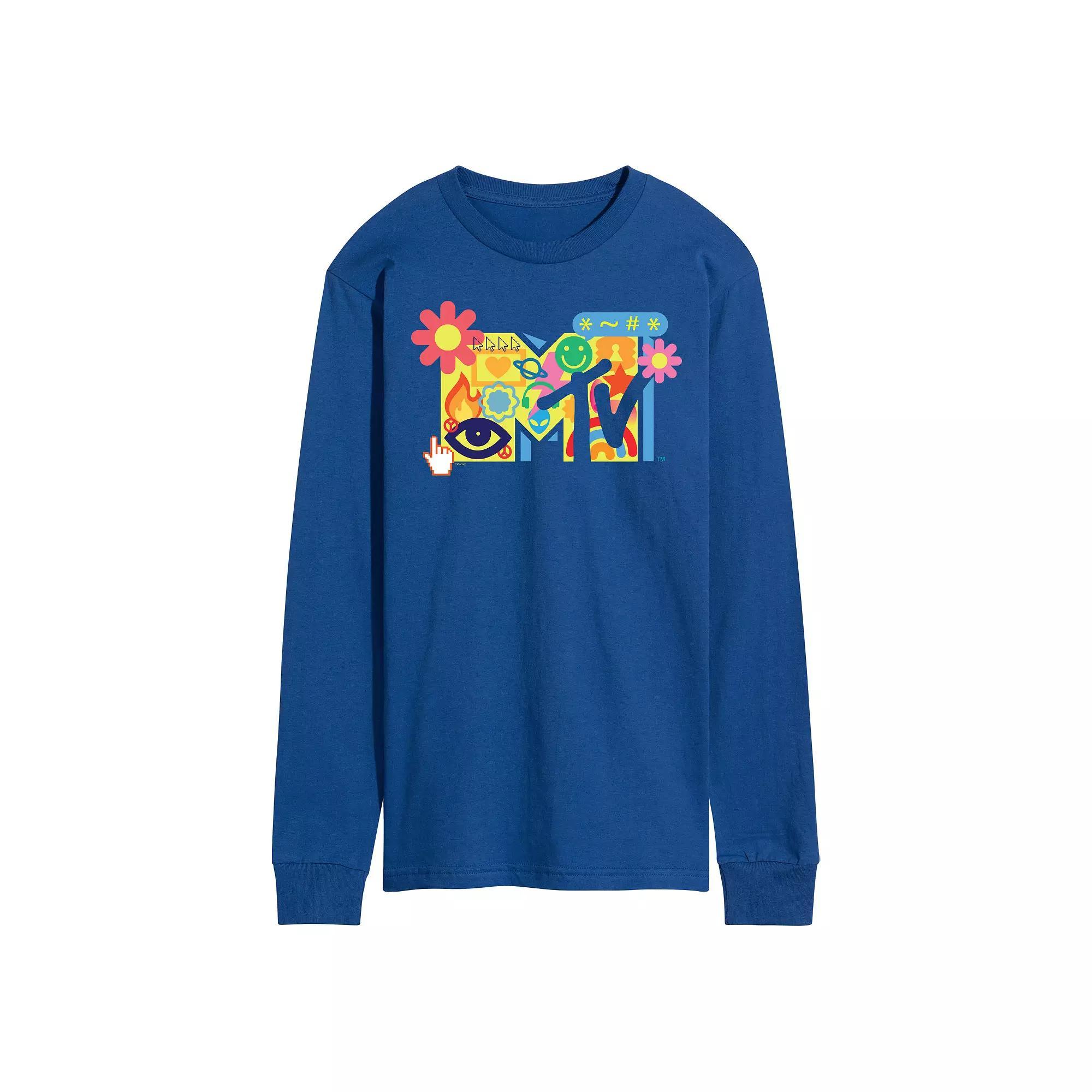 Mens MTV Y2K Logo Long Sleeve Graphic Tee Product Image