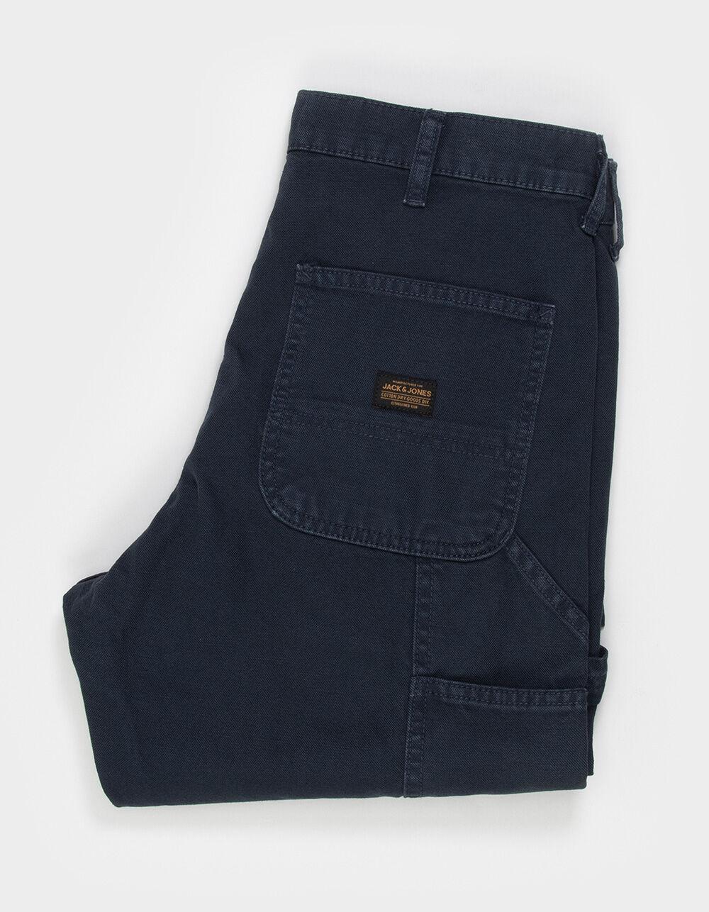 JACK & JONES Eddie Mens Loose Fit Carpenter Pants - CHARCOAL Product Image