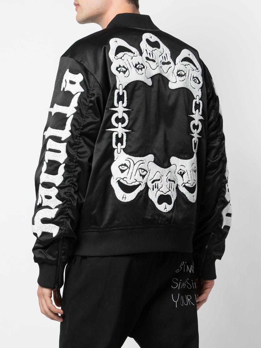 Scream embroidered bomber jacket Product Image