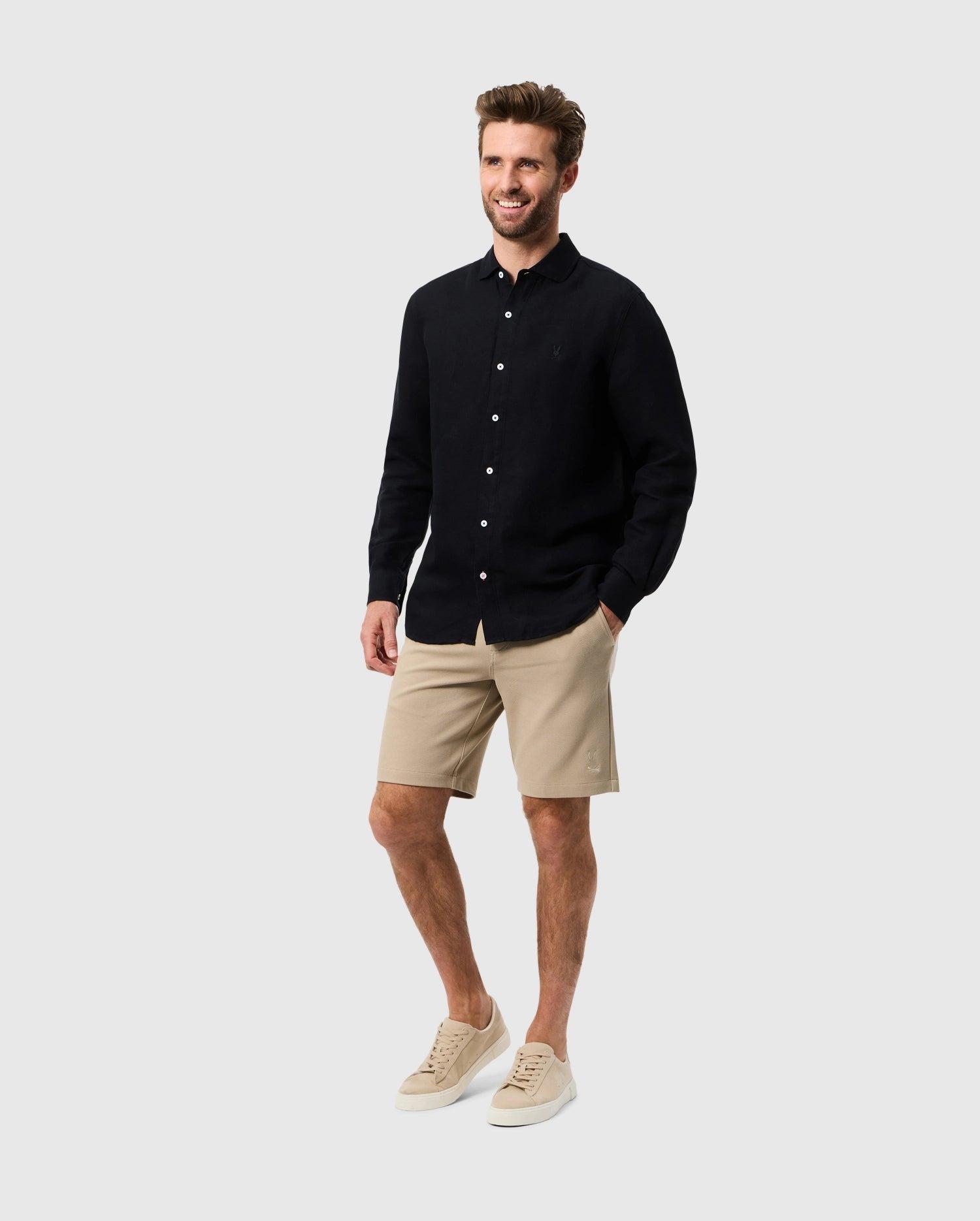 Men's Willis Stretch Tencel Short 410 NAVY / S Product Image