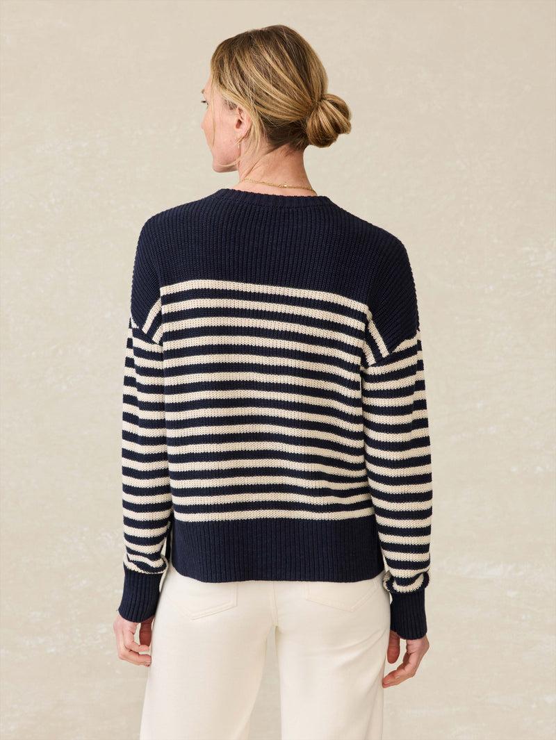 Miramar Linen Crewneck - Lighthouse Point Product Image