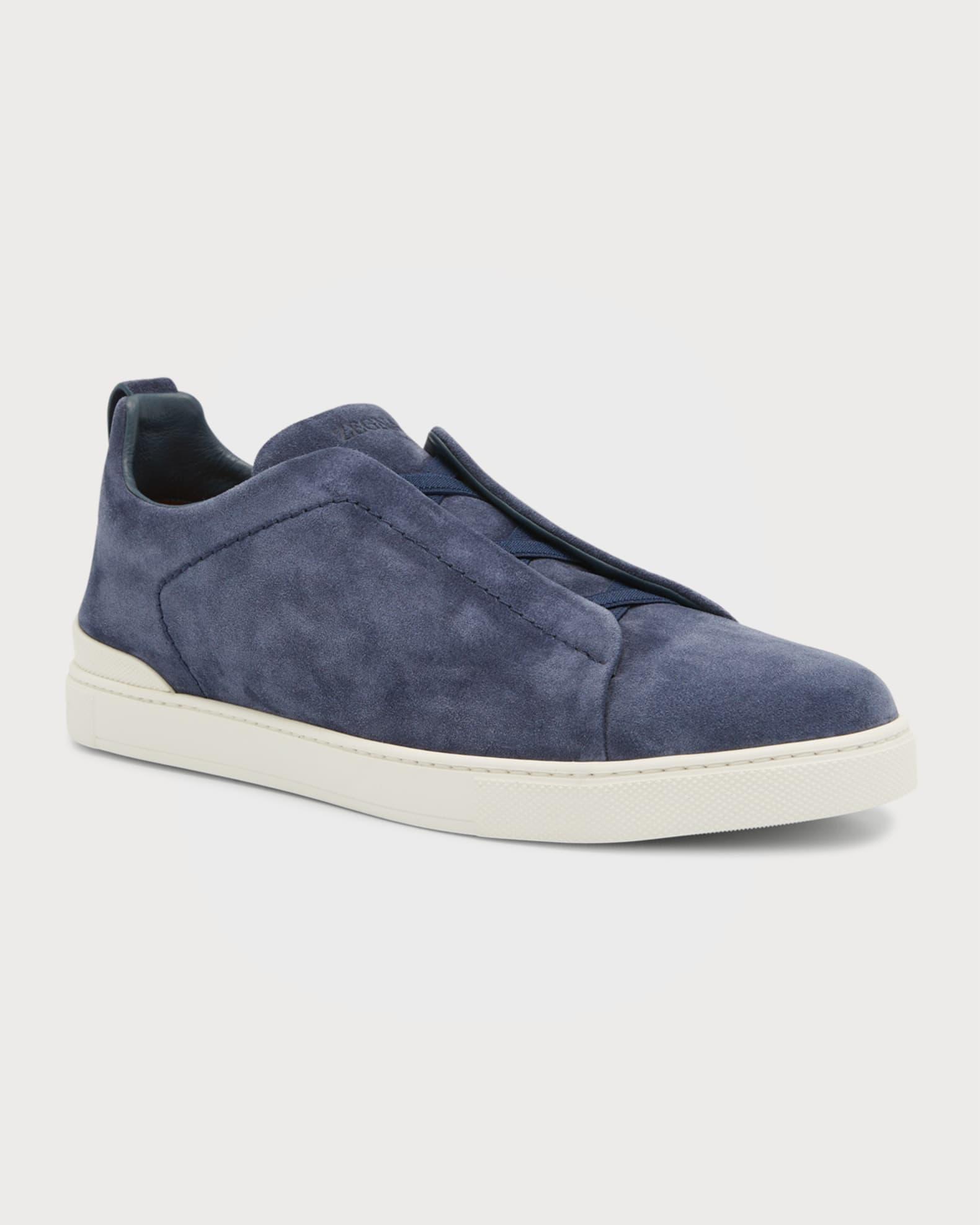 Men's Triple Stitch Suede Sneakers Product Image