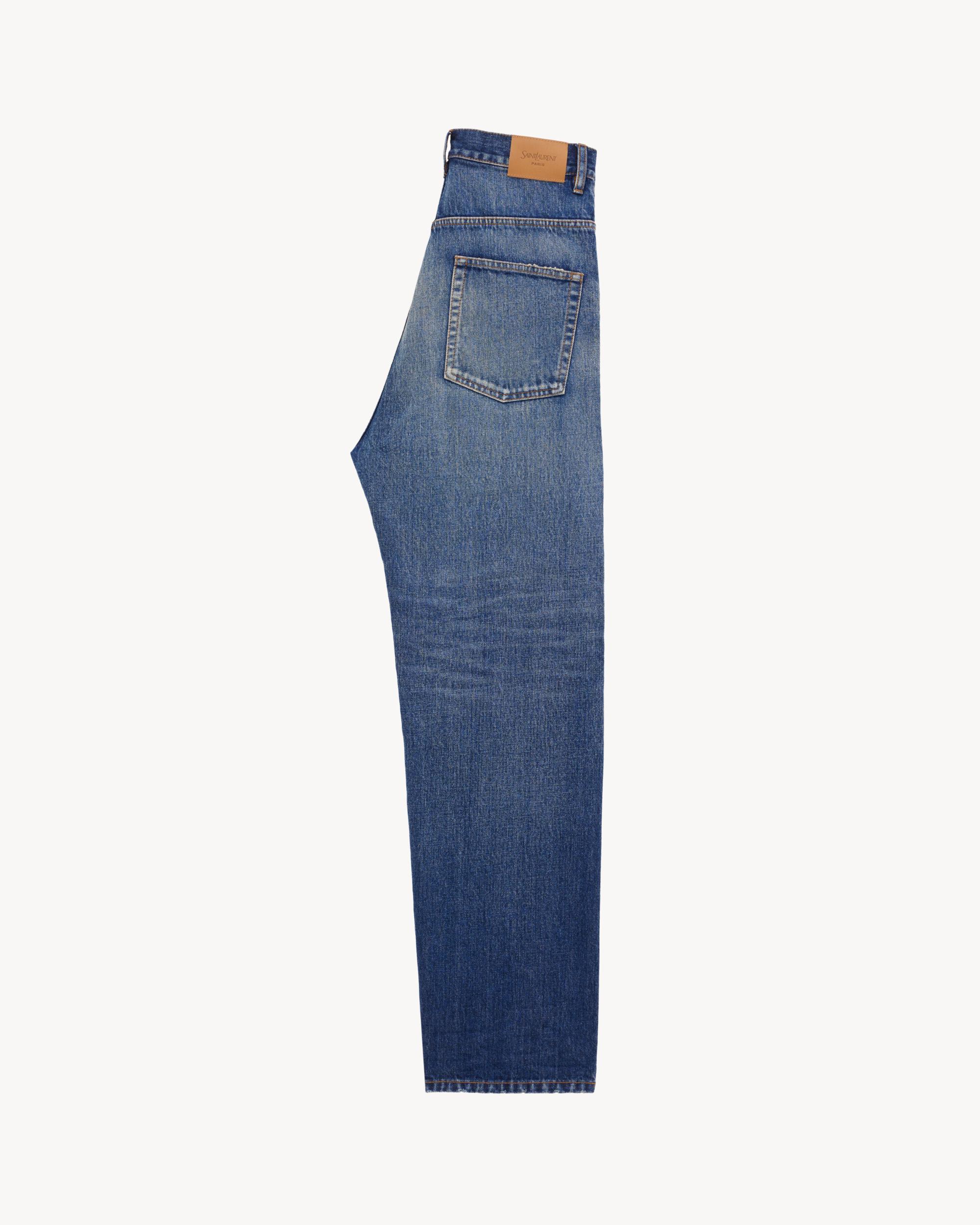 high-rise jeans in heritage vintage blue denim Product Image