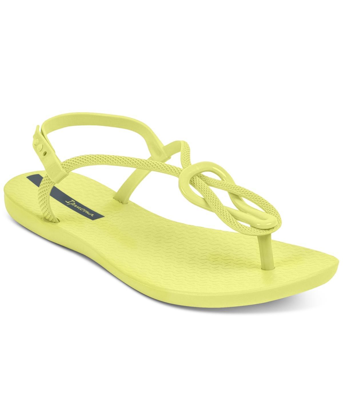 Ipanema Womens Trendy T-strap Flat Sandals Beige Product Image