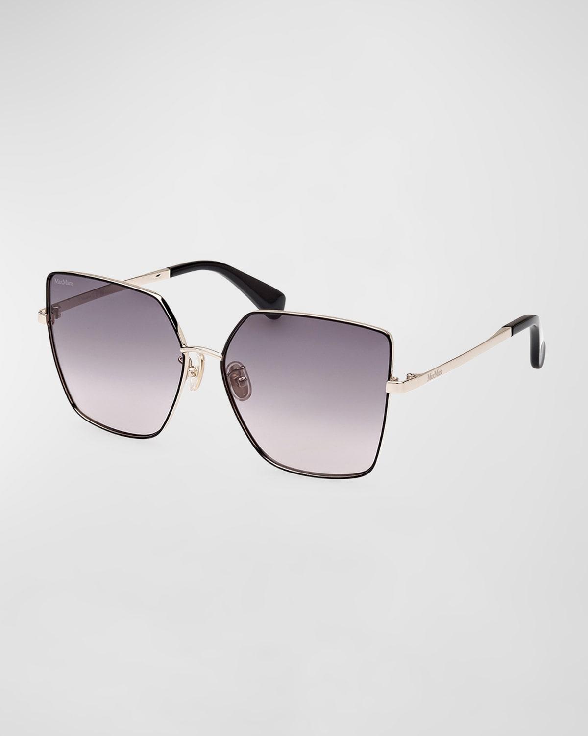 Tonal Metal Butterfly Sunglasses Product Image