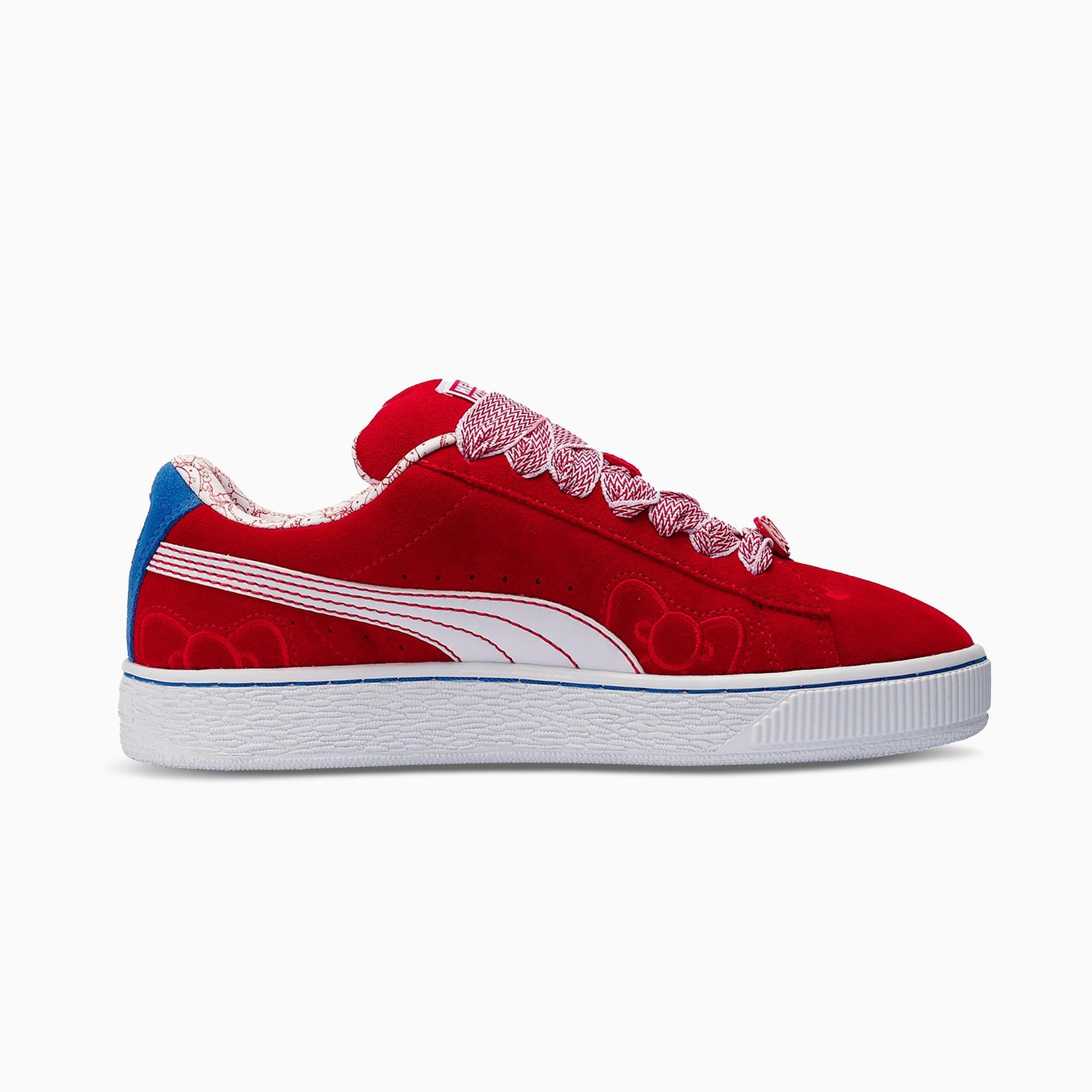 PUMA x HELLO KITTY® AND FRIENDS Suede XL Red Bow Women's Sneakers Product Image