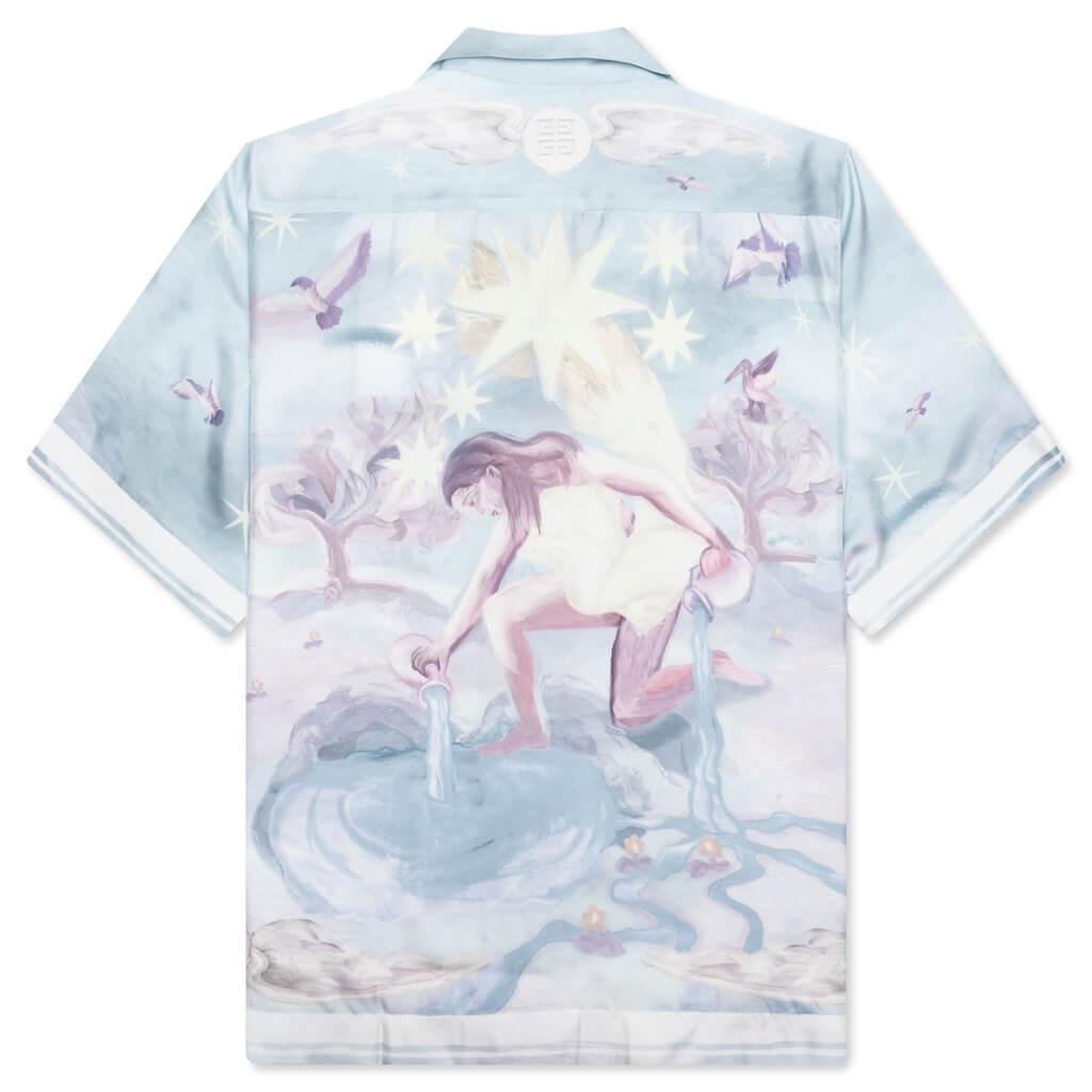 Silk Boxy Fit Printed Shirt - Multicolored Male Product Image