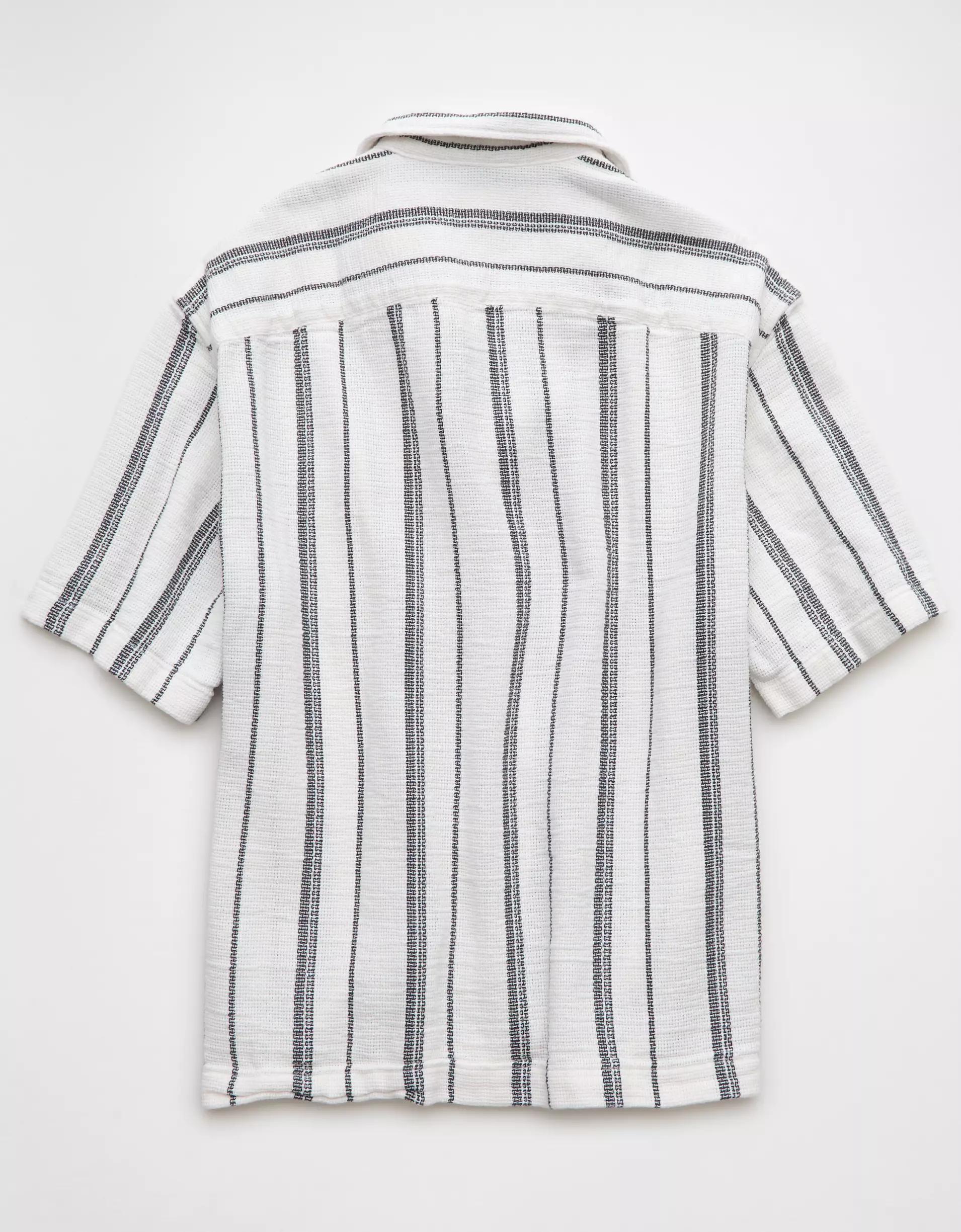 AE Poolside Striped Button-Up Shirt Product Image