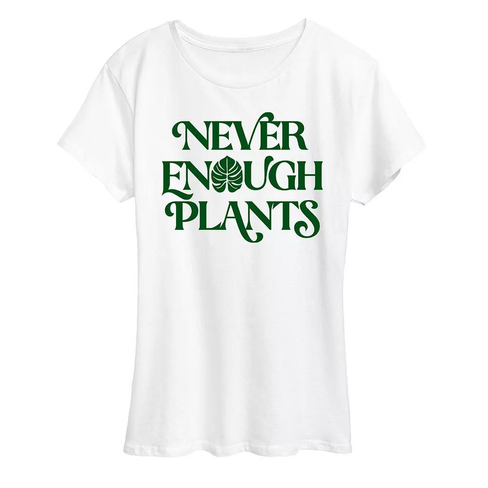 Womens Never Enough Plants Graphic Tee Product Image
