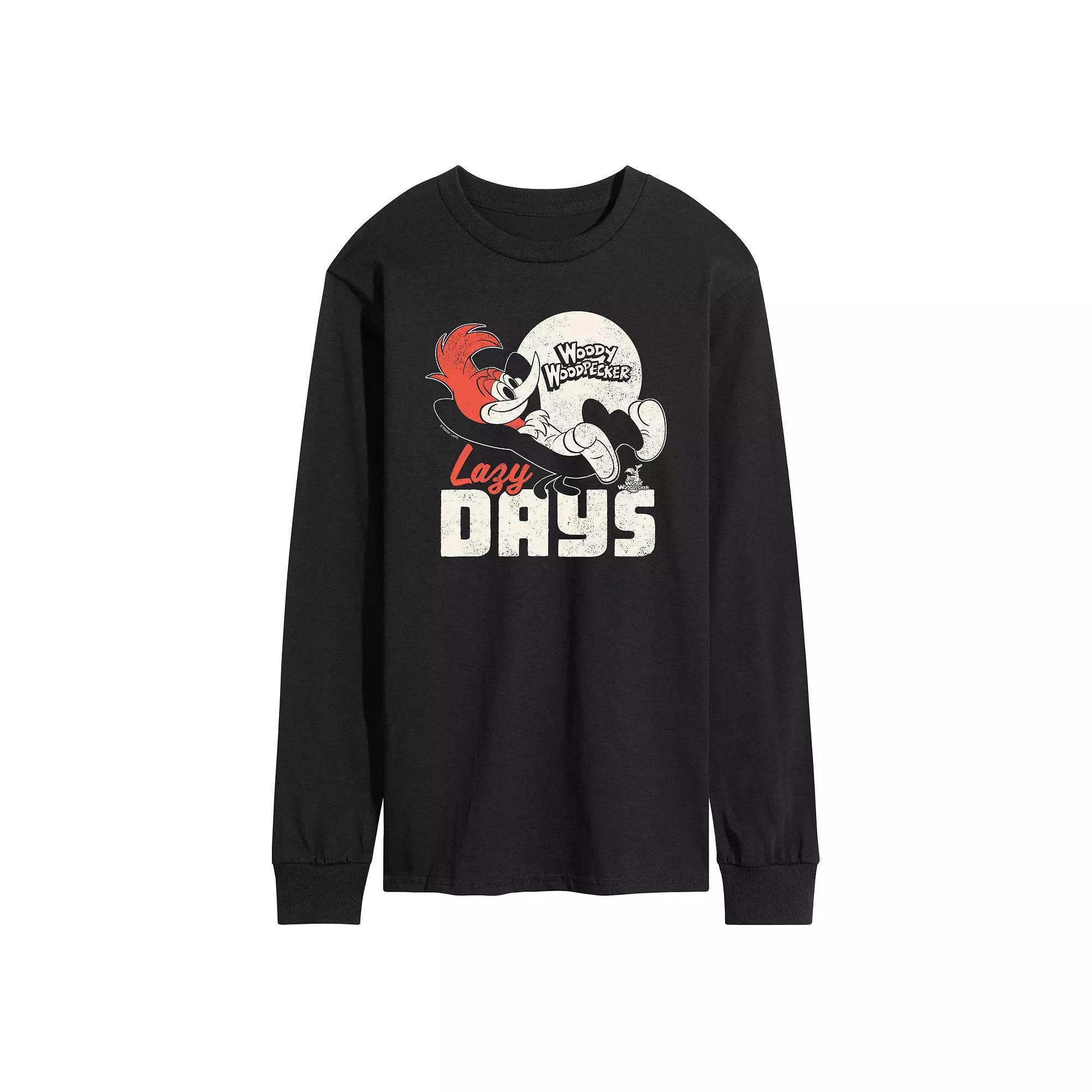 Disneys Mickey Mouse Mens Long Sleeve Blue Product Image