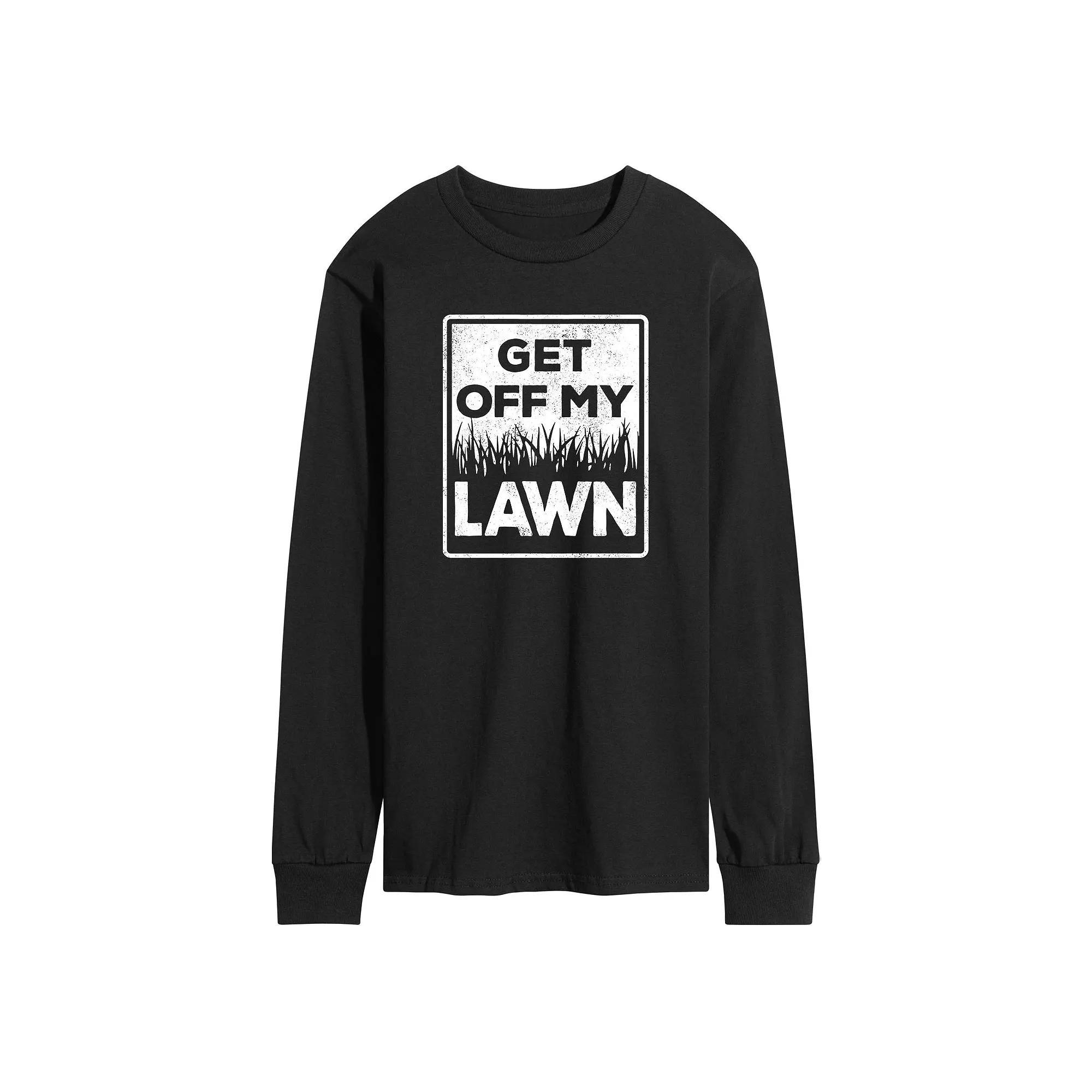 Mens Get Off My Lawn Long Sleeve Graphic Tee Product Image