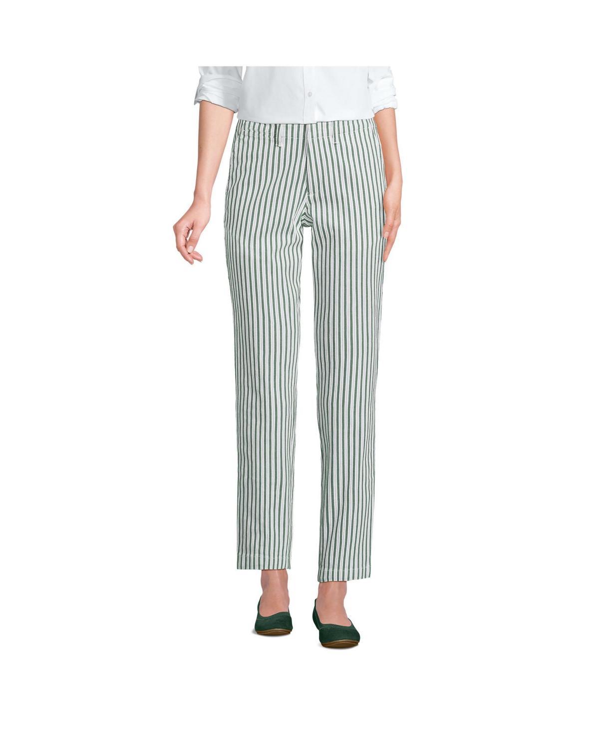 Petite Lands' End Mid Rise Classic Straight Leg Chino Ankle Pants, Women's, Size: 16 Petite, Desert Product Image
