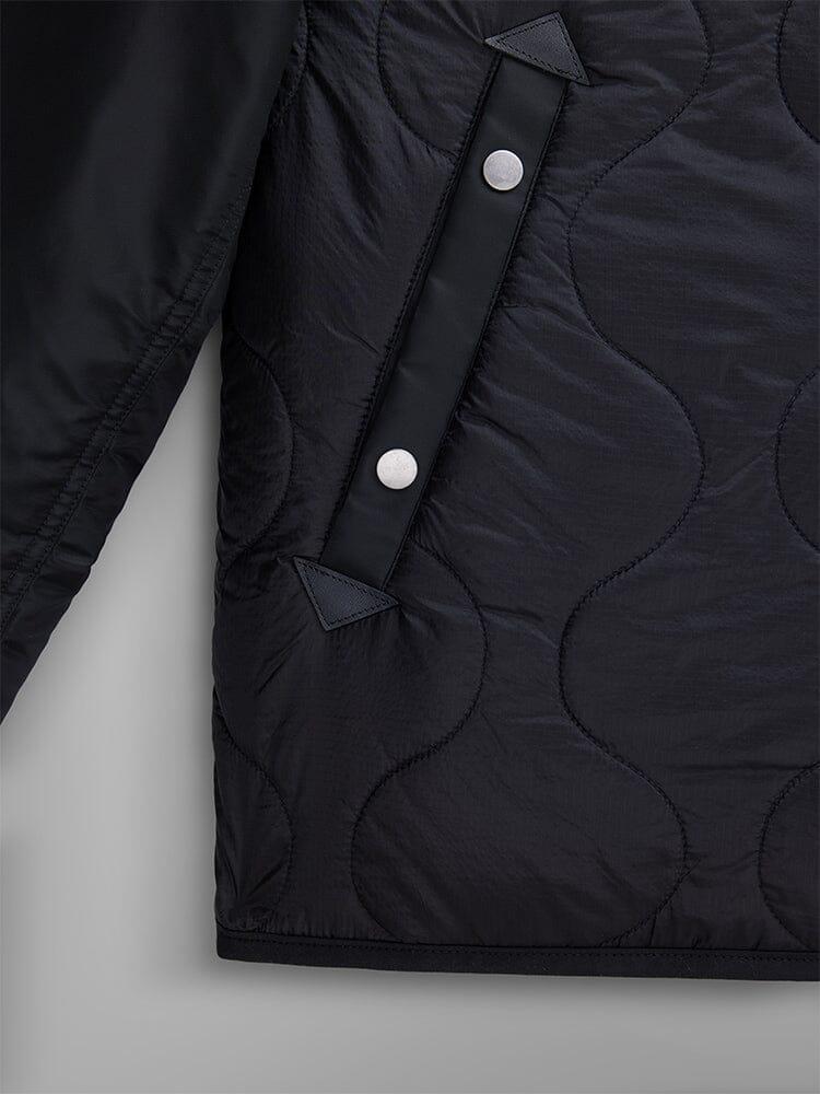 MIXED MEDIA QUILTED UTILITY JACKET Product Image